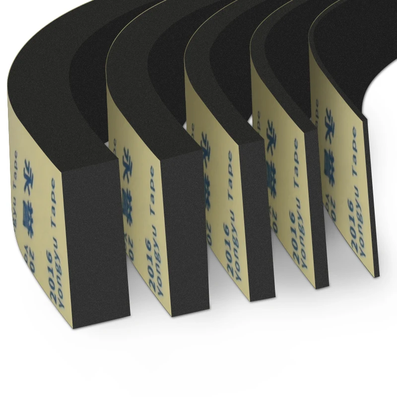 Color: black, Width: 65mm - Rubber Self Adhesive Sponge Seal Strip Single Sided Adhesive EVA Black Foam Anti-collision Seal Gasket Width10-50mm Thick 1-5mm
