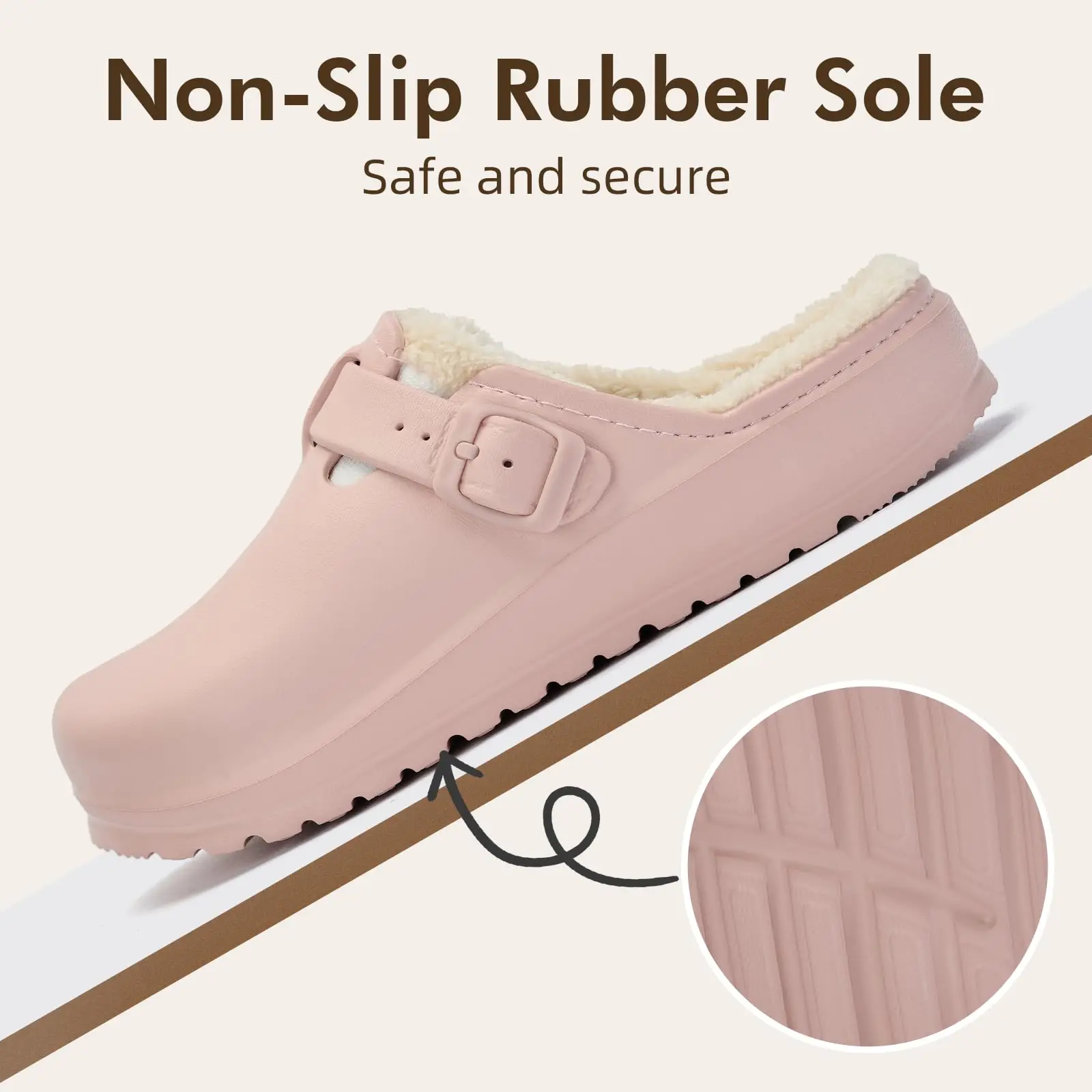Color: Straw, Shoe Size: 40, Ships From: CHINA - Asgard Fur Women Slippers New Anti-slip Waterproof Plush Lined Outdoor Garden Shoes Winter Fluffy Shoes Warm Fuzzy House Slides