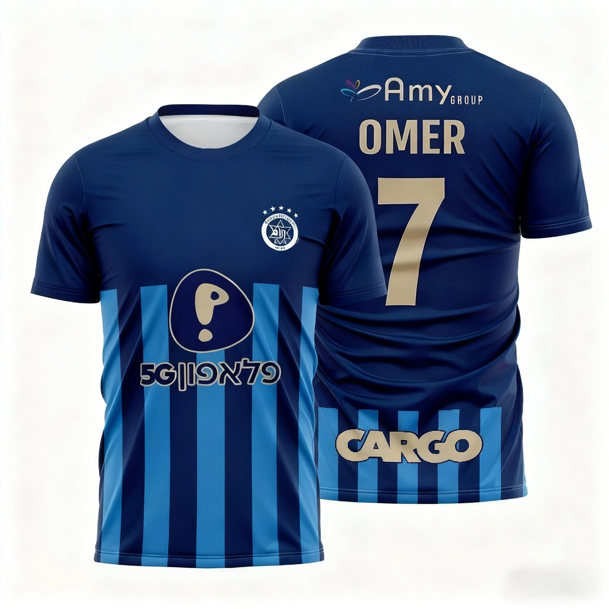 Color: Beige, Size: Mother 3XL  - The Latest Breathable Men's and Women's T-shirts for The Daily Training of Maccabi Tel Aviv Football Club in 2026