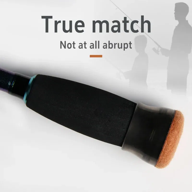 Color: Brown - LETOYO felt fishing rods cap Bottom Protector Handle Protective Case Silicone Rod Plug Tail Fishing Tackle fishing equipment