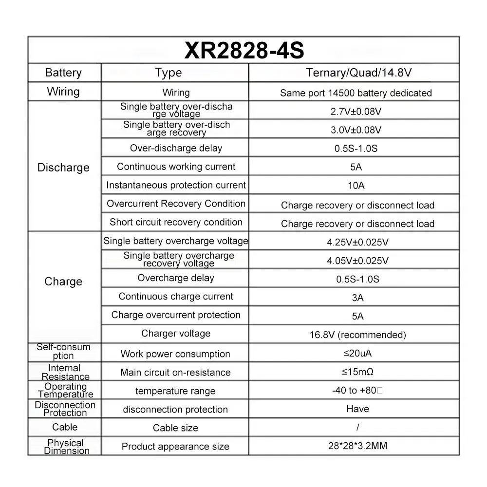 Ships From: CHINA - 4S 5A 14500 Battery Packs Charge Board BMS 14.8V Common Port Overcharge/Overdischarge/Short Circuit Protection
