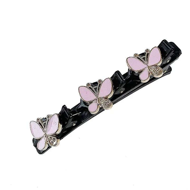 Color: Black - Double Layer Braided Hairpin Hair Hoop Broken Hair Clip Women Hairpin Korean Fixed Headband New Hairpin Lazy Hair Accessories