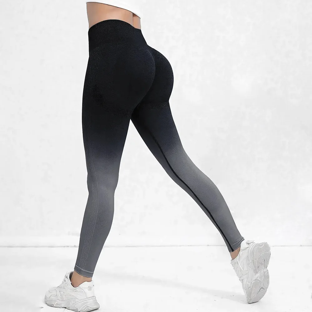 Color: Green, Size: XL - Tie Dye Seamless Leggings for Women High Waist Yoga Pants, Scrunch Butt Lifting Elastic Tights