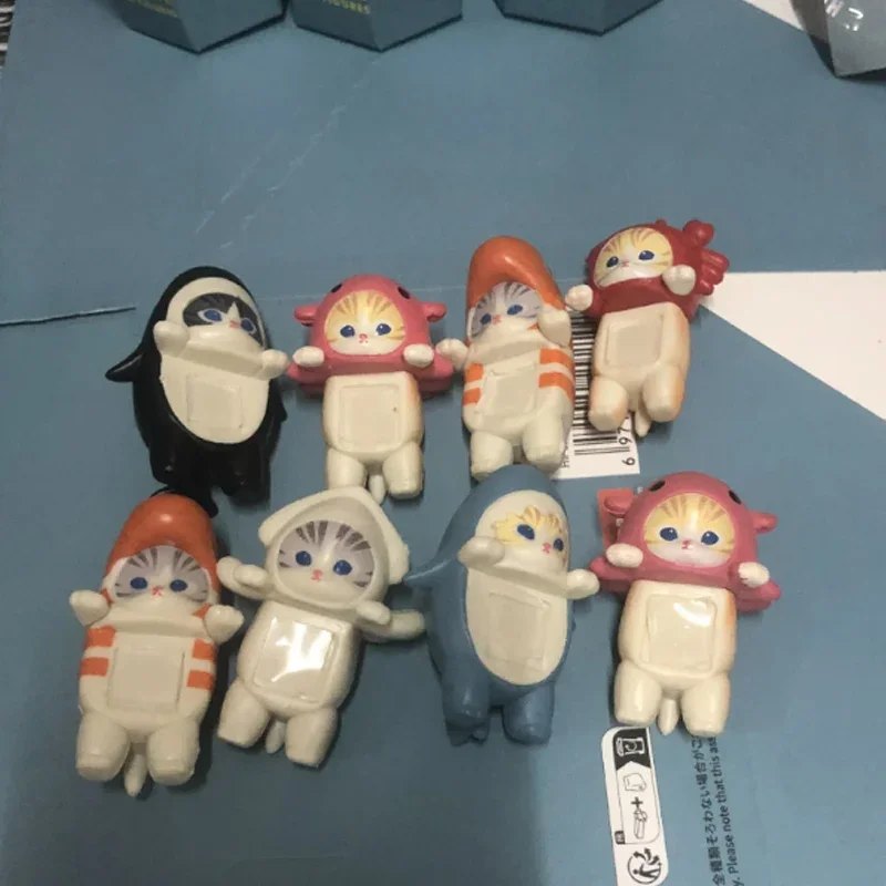 Color: Blue - Kawaii Sonny Angel Mofusand Hippers Series Blind Box Action Figure Cute Doll Mystery Box Mobile Phone Car Decor Christmas Gift