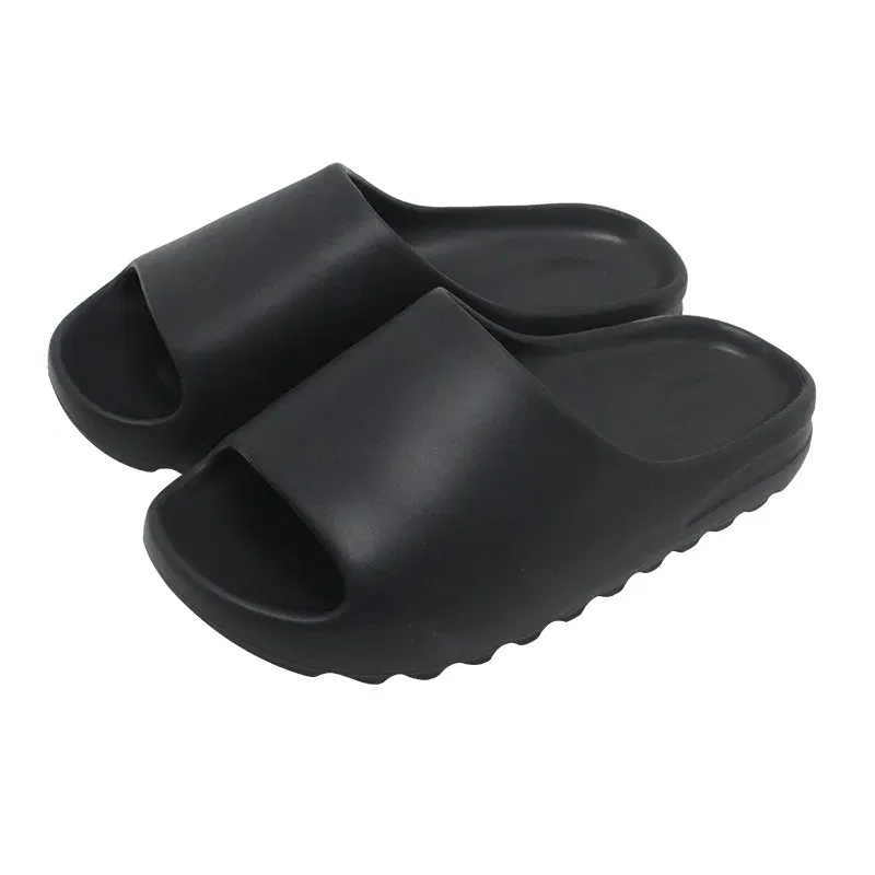 Color: Brown, Shoe Size: 37.5 - Big Size 47 Summer Slippers Men Women EVA Soft Bottom Indoor Home Slides Sandals Light Beach Shoes Male Slippers Flip Flops