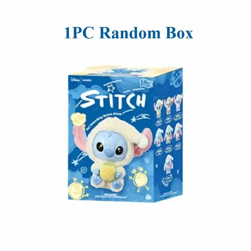 Color: PURPLE, Ships From: CHINA - 2025 Stitch Eat Something Before Sleep Series Blind Box Plush Dolls Pendant Cute Doll Mystery Box Surprise Toys Kids Gifts