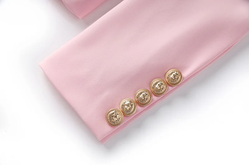 Color: PURPLE, Size: M, Ships From: CN - New Arrival Elegant Style Lady Office Work Suit Double-breasted Long Sleeve Fitted Blazer A-line Pencil Mini Skirt Women 2Pcs