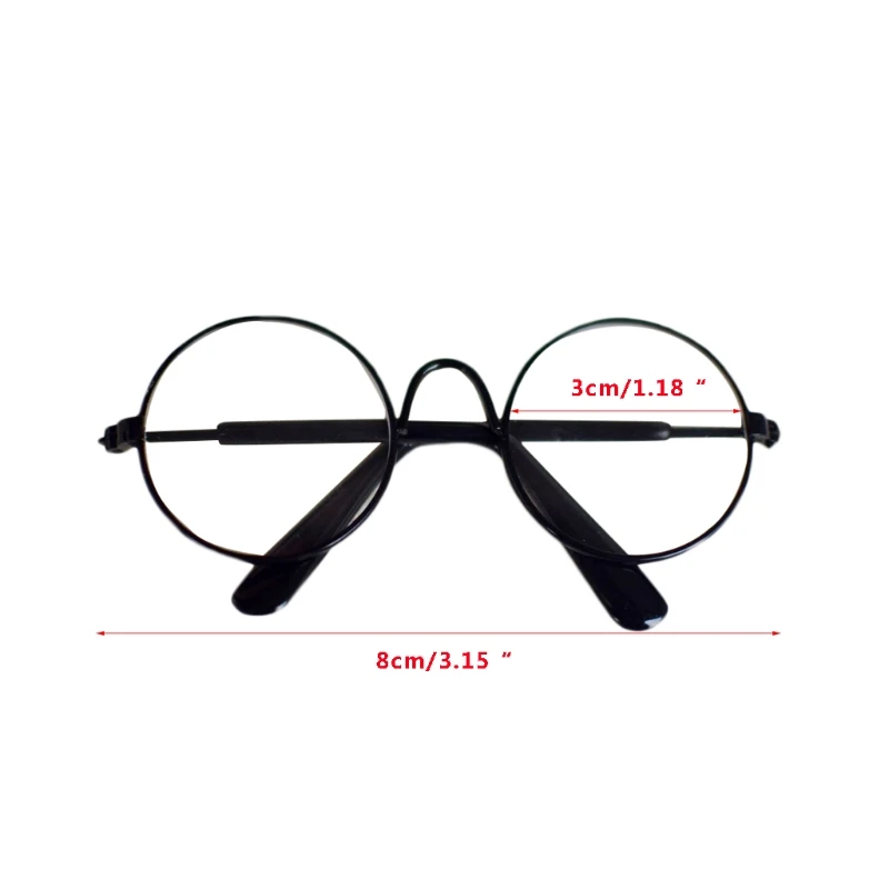 Color: Navy Blue - Doll Cool Glasses Pet Sunglasses For BJD Blyth American Grils Toy Photo Props Dropship