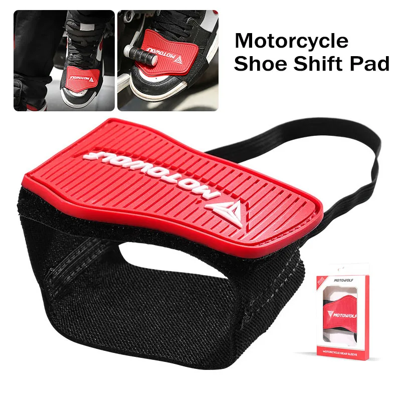 Color: Beige - Motorcycle Anti-skid Gear Shifter Rubber Shoes Protective Gear Shift Pad Lightweight Boot Cover Shifter Guards Protector