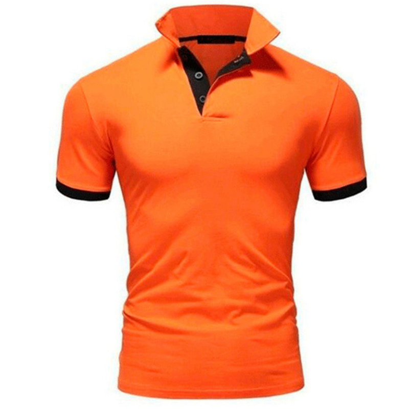 Color: GRAY, Size: XL - Men's Short Sleeve Polo Shirts Casual Slim Fit Basic Designed Shirts Quick-drying Anti-wrinkle Tops