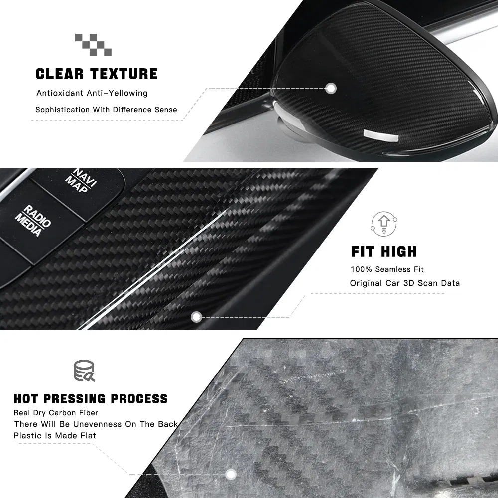 Color Name: Light green - Carbon Fiber Car Stickers For Mercedes Benz Accessories AMG/A Class/CLA 35 Center Console Gear Air Conditioning Outlet Cover