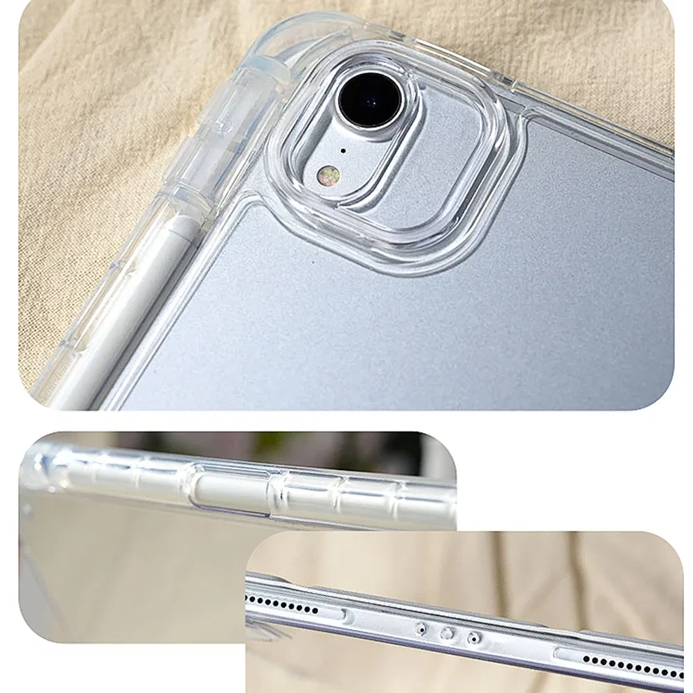 Color: WHITE, Size: iPad Pro12.9 - For 2025 iPad Air 11 Case iPad 10th Generation  11th A16  9th  Cover Gen  iPad Pro11 4 5 10.9in 12.9 M2 M3 M4 Pencil Holder Case