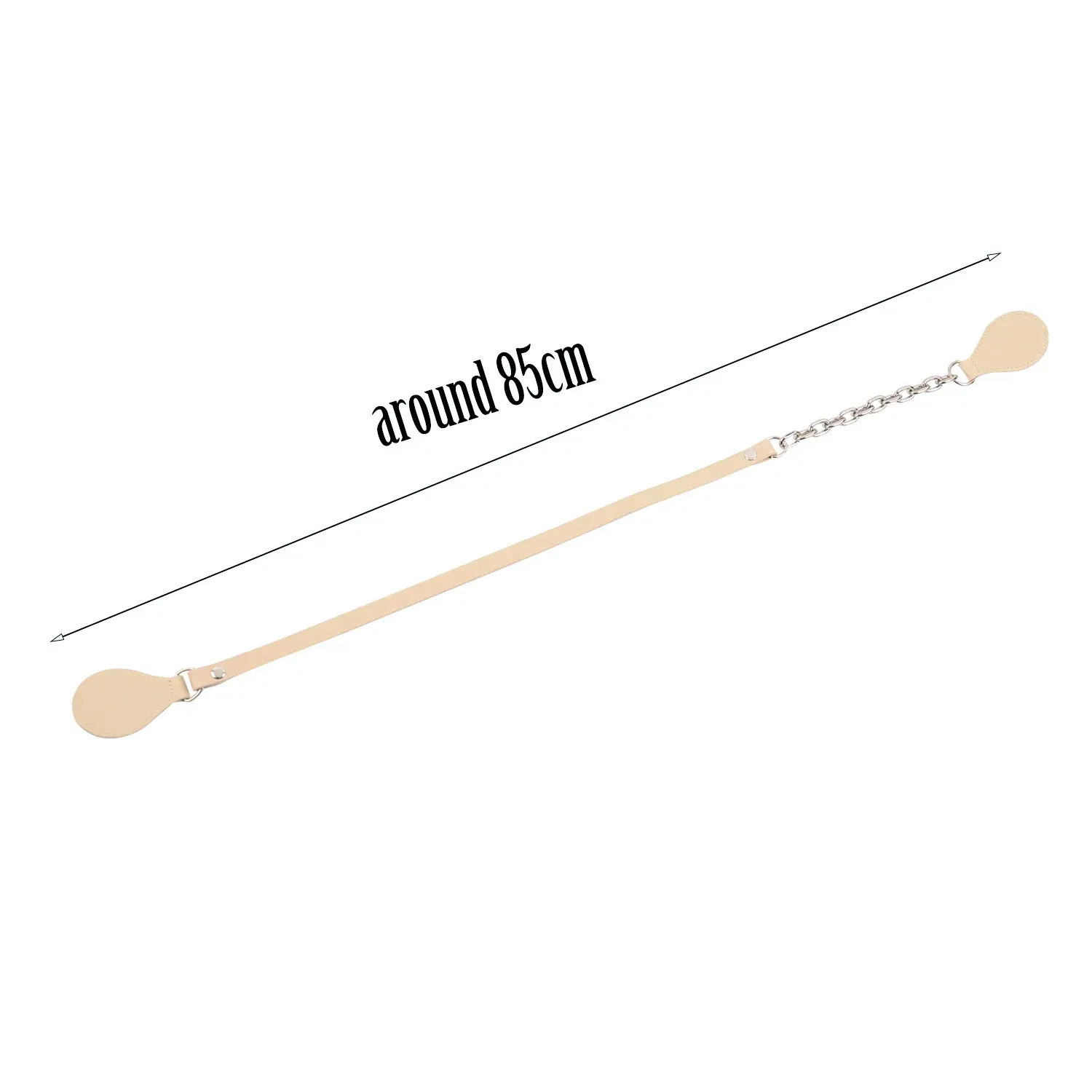Color: Rose Gold, Ships From: CHINA - Tanqu New Arrival Long Edge Painting Handles Faux Leather Flat PU Belt and Drops with Thicken Shiny Chain for OBag for EVA O Bag