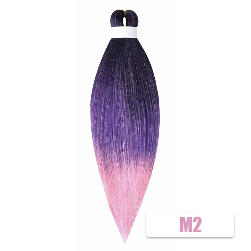 Color: P6/613, Stretched Length: 26inches, Bulk Buy: 3Pcs/Lot - Kanekalon 26inch Hot Water Set Pre Stretched Jumbo Braiding Hair Box Twist Braids Synthetic Hair Extensions For Women Soft Yaki