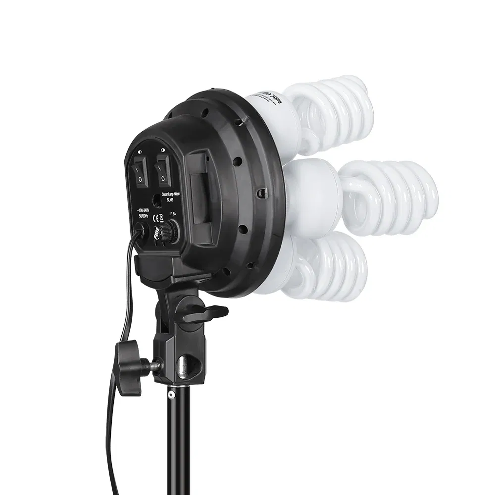 Color: PURPLE, Ships From: CHINA - Photography 50x70CM Softbox Lighting Kits Professional Light System With E27 Photographic Bulbs Photo Studio Equipment