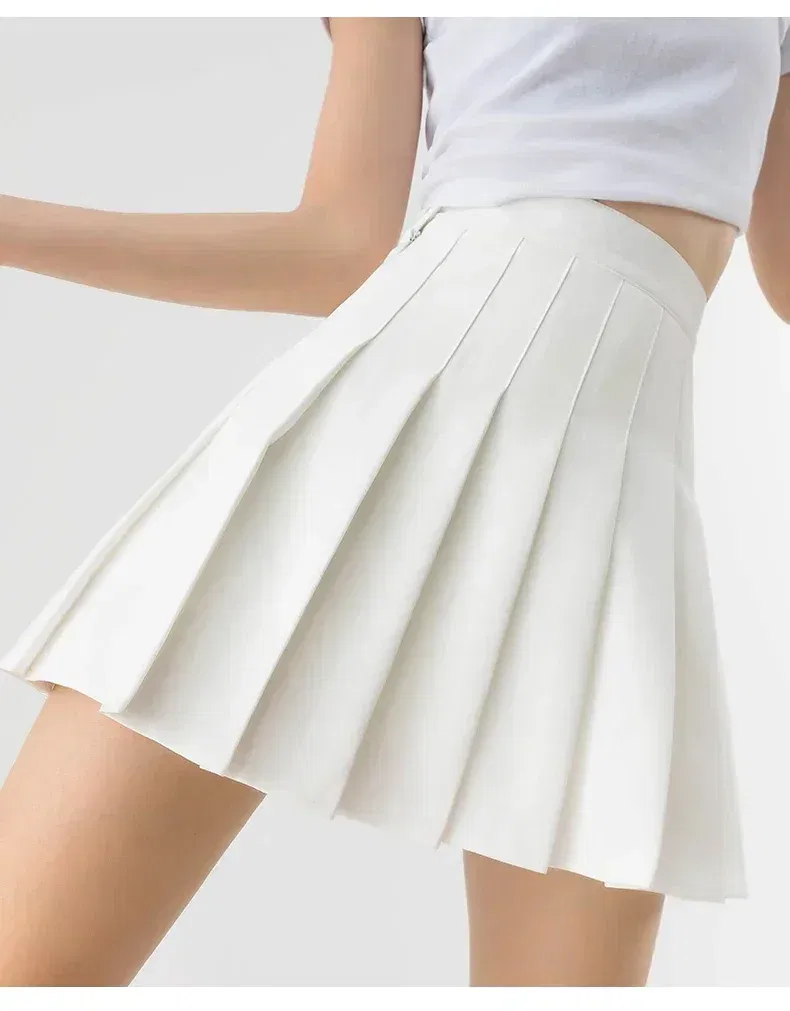 Color: Pink, Size: M - High Waist Pleated Skirt Slim A-Line Mini Harajuku Punk Sexy Female Summer Gothic Clothes Korean Fashion Clothing