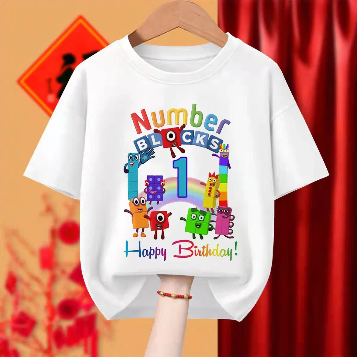 Color: Gold, Kid Size: 6T - Number 1-9 Boys Girls Cartoon Print Short Sleeve T-Shirts Children's Tshirt Birthday Gift T Shirt Funny Tops Kids Hip Hop Tees