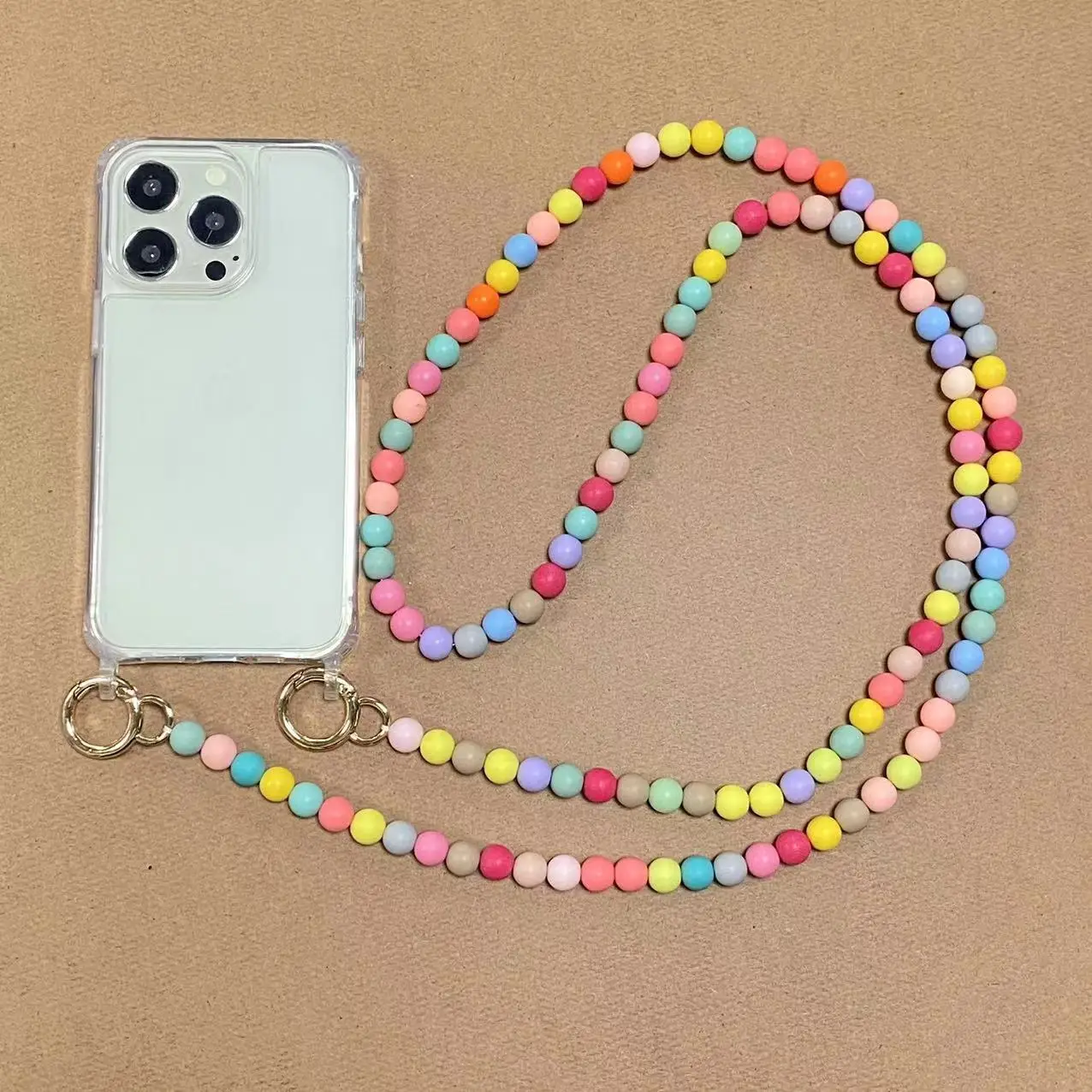 Color: Beige, Bundle: Case & Strap, Material: ABS - Korean Pearl Bracelets Chain Case with Lanyard Aesthetic Luxury Shell for Iphone 15 12 14 Pro Max XR X XS 7 8 Plus 15 Pro Cover