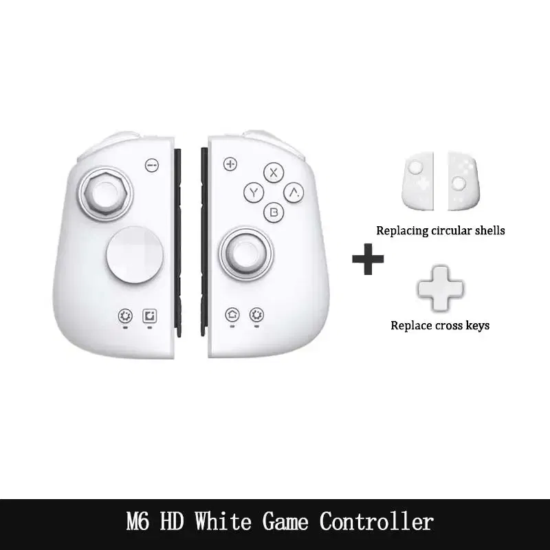 Bundle: Bundle 1, Color: black, Ships From: CHINA - New! M6s Gemini 2 Gamepad Console for Nintendo Switch Joy-con Game Handle Grip Bluetooth Wireless Controller for Switch OLED