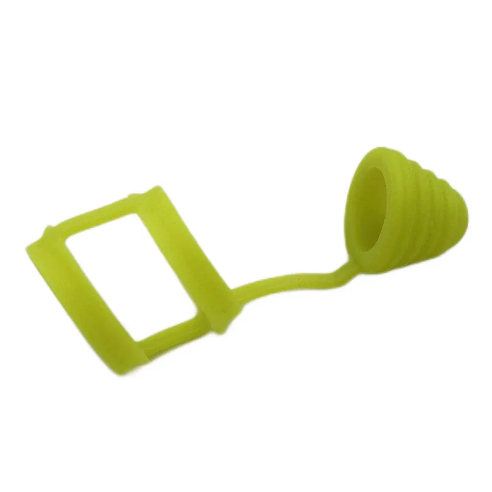 Color: Yellow - 810 Silicone Rubber Band Fat Bubble Glass Ring Dust Cap Covers for 810 Drip Mouthpiece