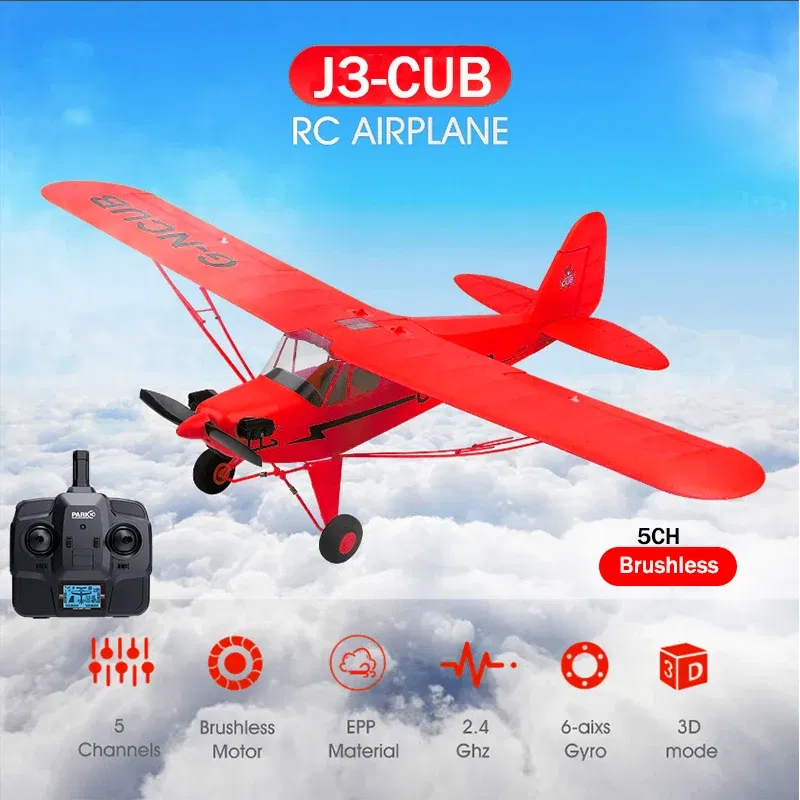 Color: Blue - 2025 New Hot 2.4G RC Plane WLtoys A160 Upgraded Version Red 5CH 3D/6G Fixed Wing Aircraft Brushless Motor Outdoor Toys For Gift
