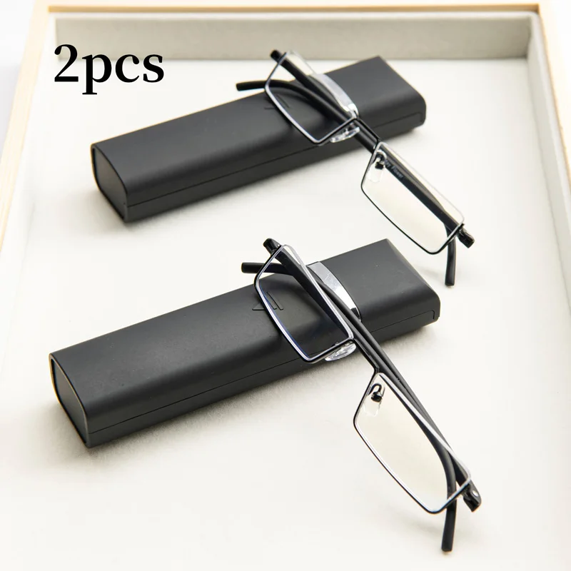 Frame Color: GRAY, Eye Prescription: 0 - 2Pcs Suit Anti-blue Light Reading Glasses Ultralight TR90 Sport Presbyopia Eyeglasses Women Men Far Sight Eyewaer With Case +1.2