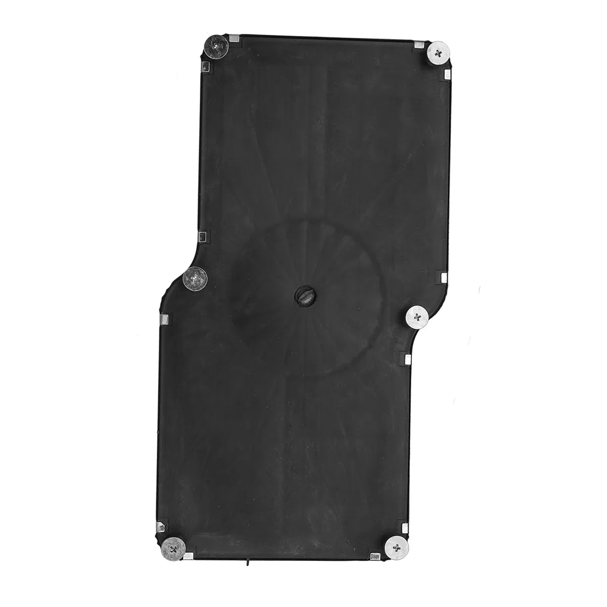 Color Name: Black - Car Foot Rest Pedal Board Floor Carpet Mat Anti-slip Stainless Steel Heel Pad Car Truck Suv Black Beige Brown