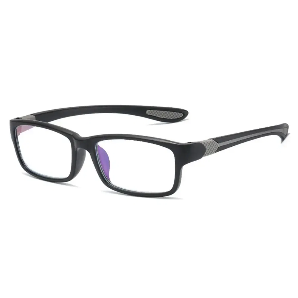 Frame Color: Khaki, Eye Prescription: 0 - Reading Glasses Men Fashion Sports Anti-blue Light Blocking Reading Eyewear Grey Red TR90 Frame Presbyopia Eyeglasses
