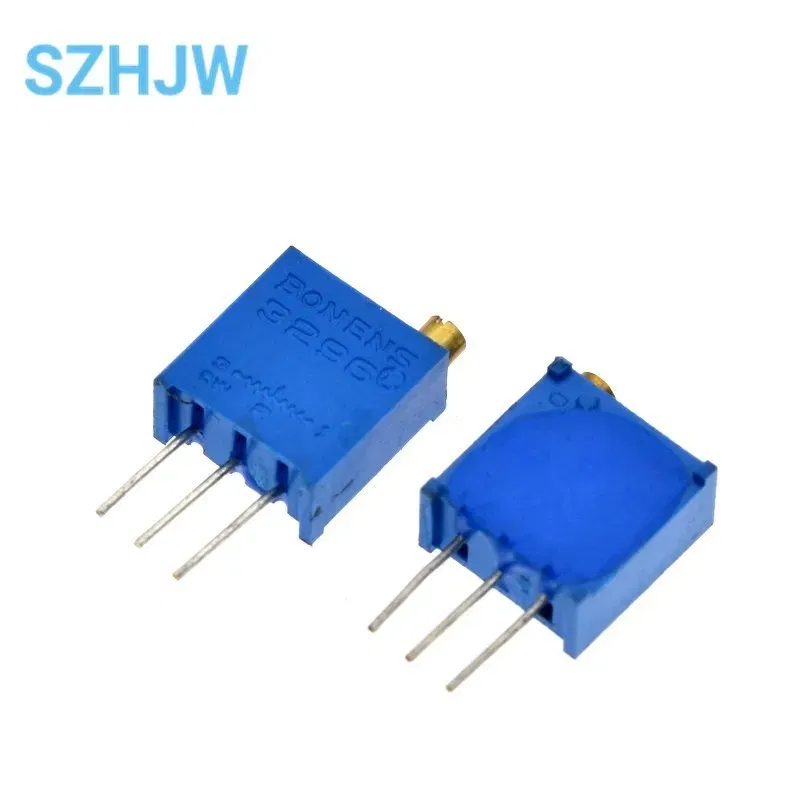 Resistance: 2K Ohm - 10PCS 3296 potentiometer Kit High Precision 3296W Variable Resistor 100R -1M 200R 500R 1k 2k 5K 10K 20K 50K 100K 200k 500k