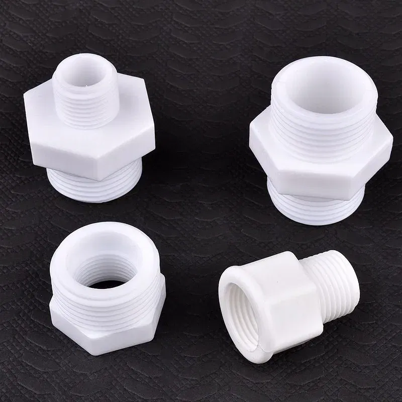 Color: Black, Diameter: 1'' - 1~20pcs 1/2" 3/4" 1" Male/Female Thread Bushing Connector Equal/Reducer Nipple Joint Aquarium? Tank Garden Water Pipe Connector