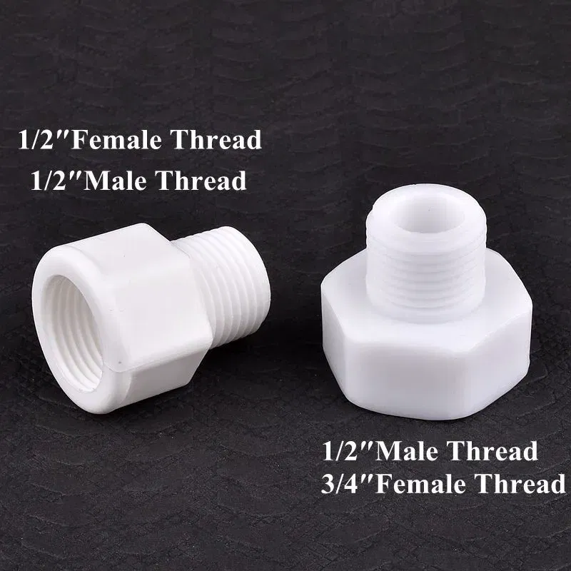 Color: Black, Diameter: 1'' - 1~20pcs 1/2" 3/4" 1" Male/Female Thread Bushing Connector Equal/Reducer Nipple Joint Aquarium? Tank Garden Water Pipe Connector