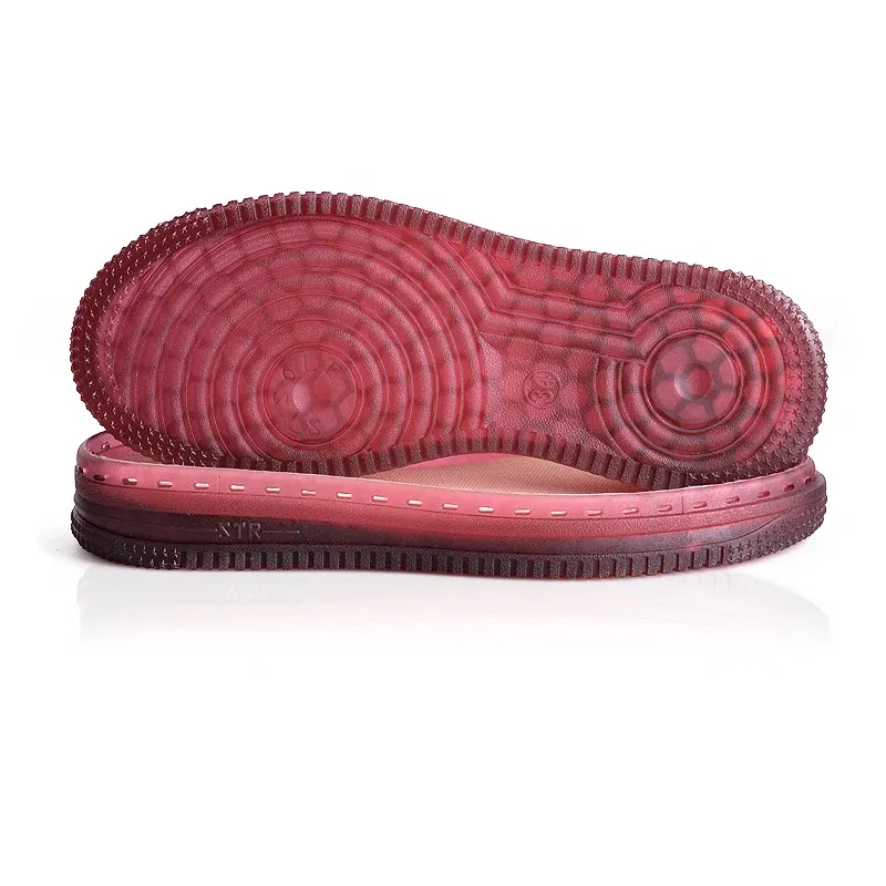 Color: Red, Shoe Size: 2 - 1 Pair Soft Rubber Soles Hand-woven Hook Line Soles Anti-slip Shoe Patch Durable Repair Replacement For Boot Shoes