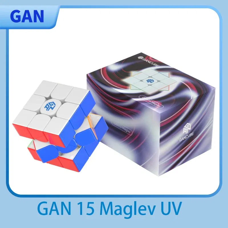 Color: Red - [JudyCube] New 2024 Gan 15 Maglev UV Magnetic Magic Speed Cube GAN15 M Stickerless Professional Fidget Toys GAN 15M Cubo Magico