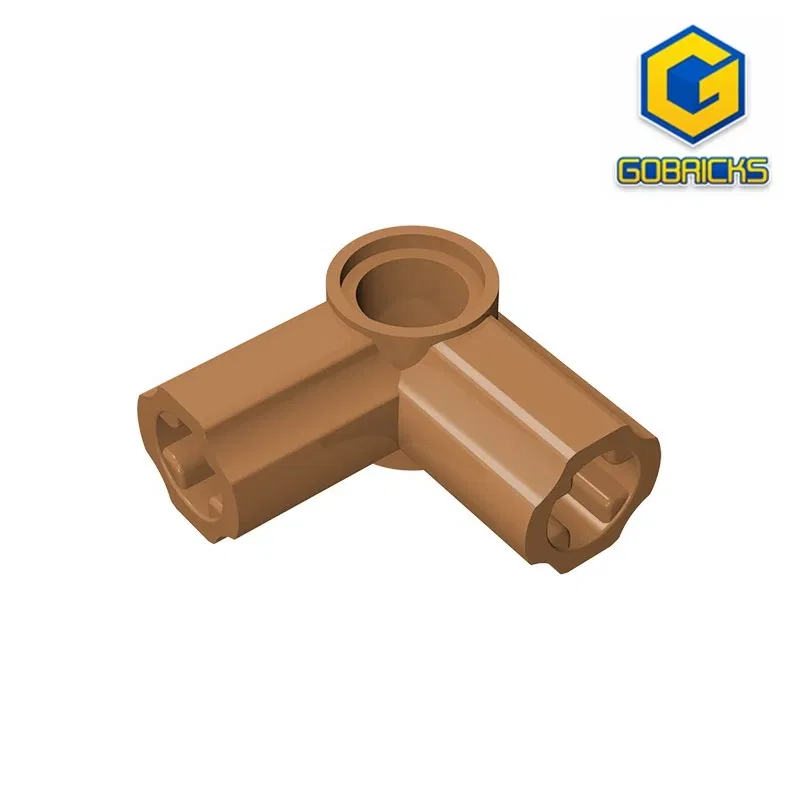 Color: Silver - Gobricks GDS-921 Technical, Axle and Pin Connector Angled #6 - 90 degrees compatible with lego 32014 pieces of children's DIY