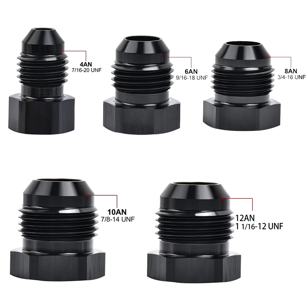 Color: army green, Ships From: CHINA - AN4 AN6 AN8 AN10 AN12 Aluminum Male Flare Blanking Plug Fitting Hex Cap Connector Lock Hose Fitting Tube Adapter Anodized