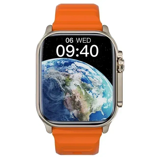 Color: Orange - New Smart Watch 9 Ultra Gen 2 Watch Ultra IWO Watch Ultra NFC Smartwatch Series 9 Bluetooth Call 2.2 Inch Wireless Fitness Watch