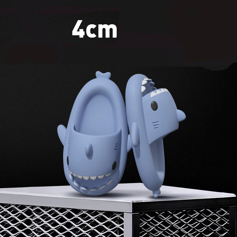 Color: Beige, Shoe Size: 35.5 - Shark Slides Women Slippers Men Flip Flops Home Couple Kids Bathroom Flat Shoes Outdoor Beach Funny Sandals Men Slippers