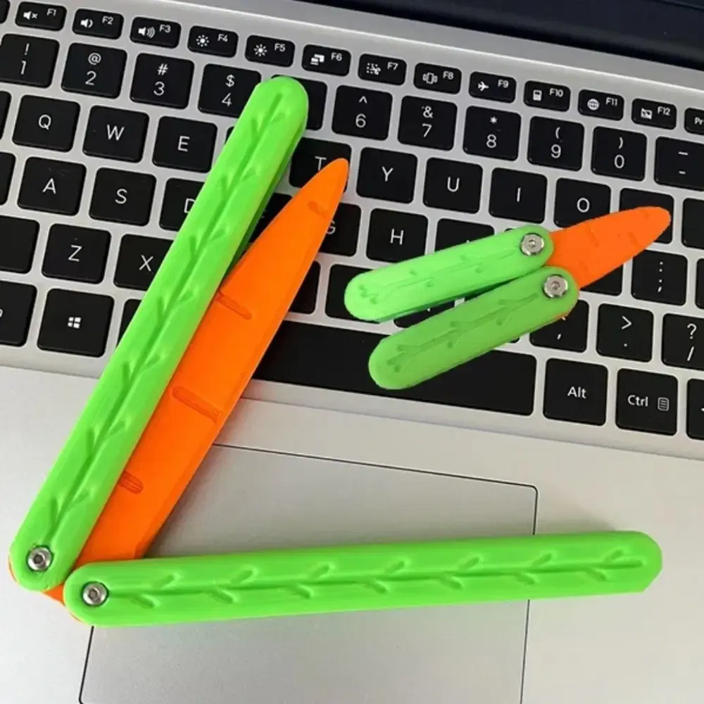 Color: Gold, Ships From: CHINA - Gravity Folding Claw Knife Radish Knife 3d Printing Gravity Knife Small Radish Knife Push Card Decompression Fidget  Mini Toy