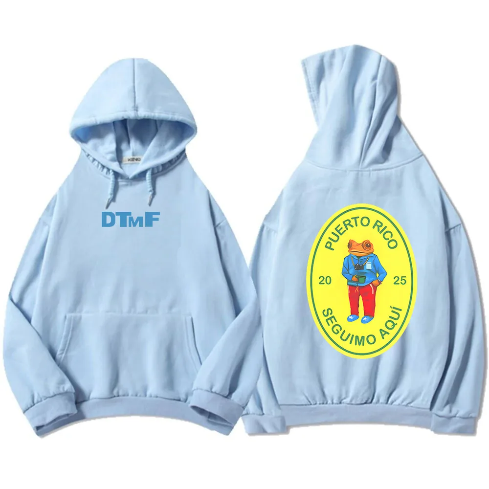 Color: Dark Grey, Size: XXXL - DTMF Deb?­ Tirar Más Fotos 2025 New Album Hoodies Bad Bunny Singer Printing Sweatshirts Men Women Clothing Sudaderas Hombre Male