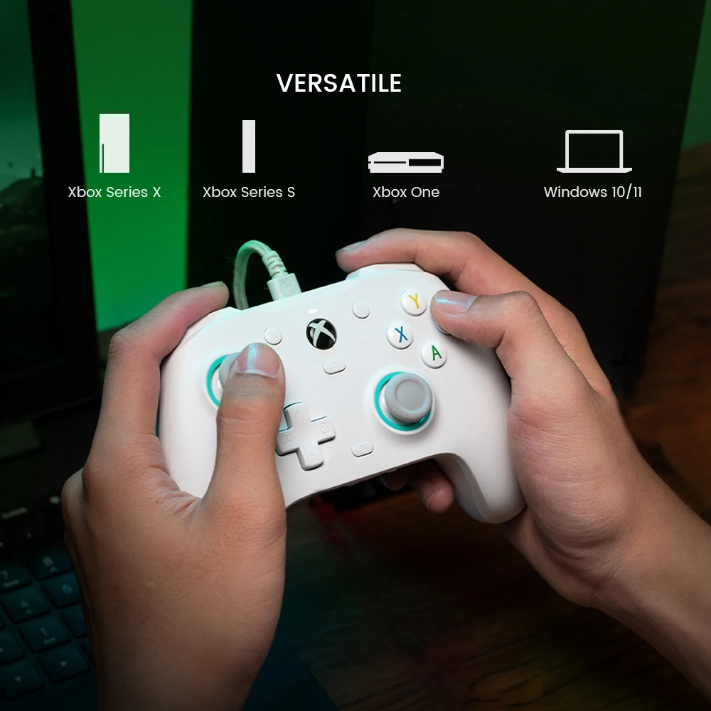 Color: WHITE, Ships From: United States - GameSir G7 SE Xbox Gaming Controller Wired Gamepad for Xbox Series X, Xbox Series S, Xbox One, with Hall Effect Joystick