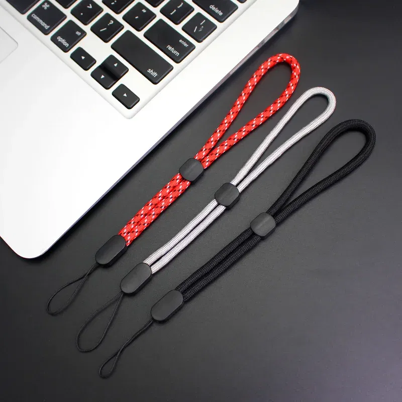 Color: Red / Pink - Adjustable Hand Wrist Lanyard Strap String for Mobile Phone Keys Keychains USB Flash Drives U Disk Camera Anti-lost Lanyard