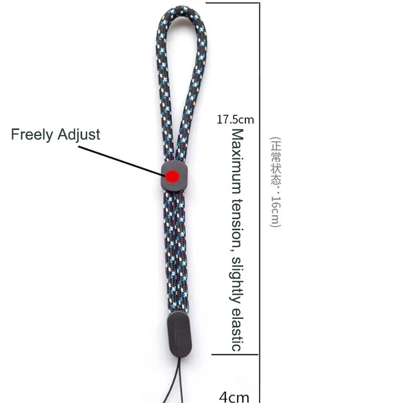 Color: Red / Pink - Adjustable Hand Wrist Lanyard Strap String for Mobile Phone Keys Keychains USB Flash Drives U Disk Camera Anti-lost Lanyard