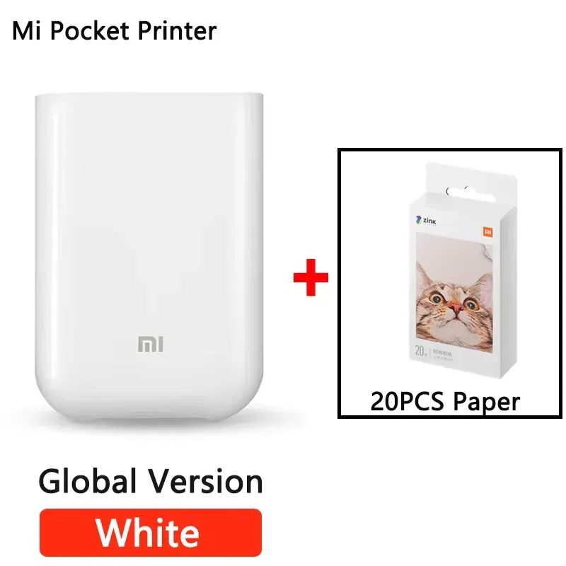 color: black, Ships From: CHINA - Top Global Version Portable Pocket Photo Printer 300dpi Bluetooth-compatible DIY Share Smart Mobile Mini AR Printer