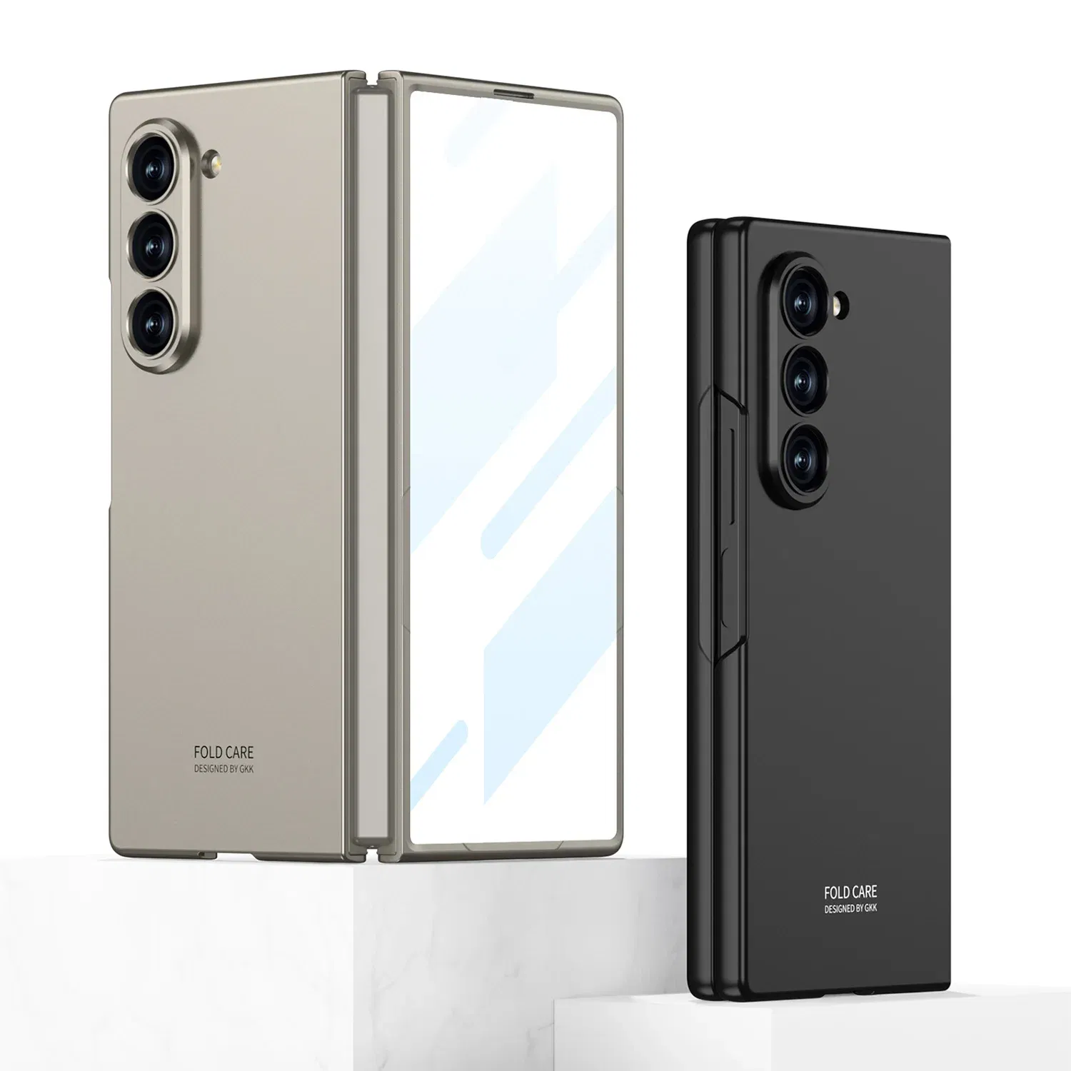 Color: Clear, Compatibility by Model: Galaxy Z Fold7 - Shockproof Armor Plastic Phone Case for Samsung Galaxy Z Fold 7 Outer Screen Glass Protective Matte Cover for Galaxy Z Fold 7