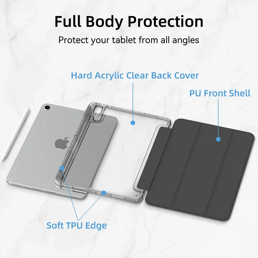 Color: other, Size: FOURTEEN - For iPad Air 5 Case 2024 Air 6 11 iPad Pro 11 12.9 13 10 Gen 10.2 9th 8th 7th 9.7 6th 5th Mini 7 6 Smart case with pen Holder