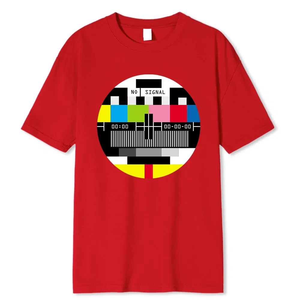 Color: Khaki, Size: M - No Signal Men Tshirt Hip Hop Style Streetwear Tops & Tees Novelty Geometric Short Sleeve Summer Cotton T Shirt Oversize T-shirts