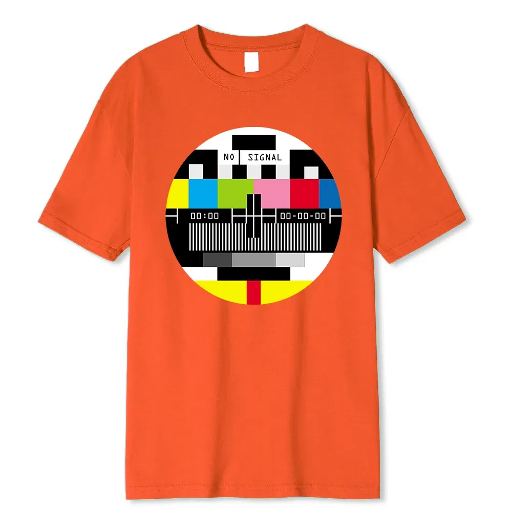 Color: Khaki, Size: M - No Signal Men Tshirt Hip Hop Style Streetwear Tops & Tees Novelty Geometric Short Sleeve Summer Cotton T Shirt Oversize T-shirts