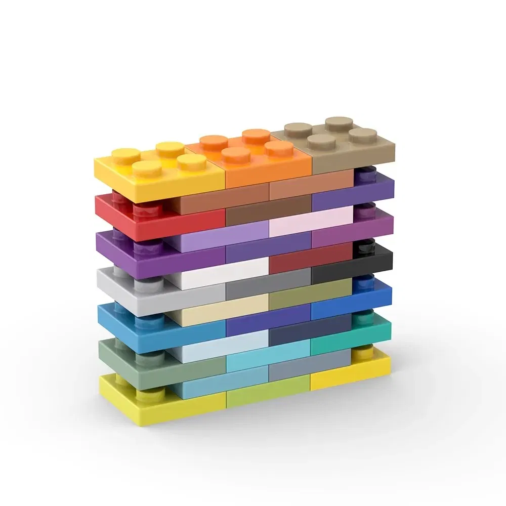 Color: Silver - 20Pcs  MOC Parts 3022 94148 Plate 2 x 2 Compatible Bricks DIY Assmble Building Blocks Particle Kid Puzzle Brain Toy Birthday Gif