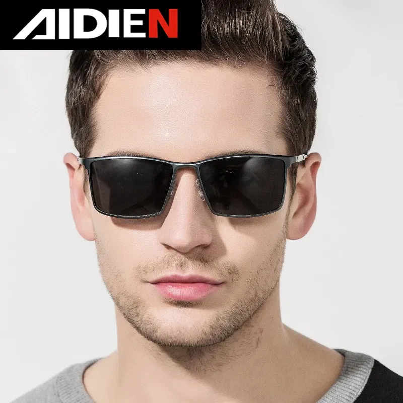 Lenses Color: Blue, Frame Color: Emerald Green - Men's sunglasses myopia with diopter polarized  prescription glasses UC400 retro anti-glare driving goggles square black shades