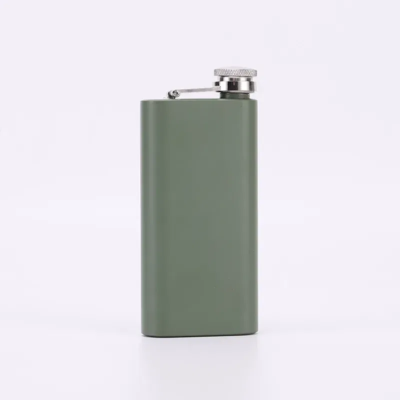 Color: WHITE, Ships From: CHINA - 5oz Portable 304 food grade Square Flagon Whiskey Vodka Wine Pot Hip Flask Set Alcohol Drinking pocket Bottle outdoor camping